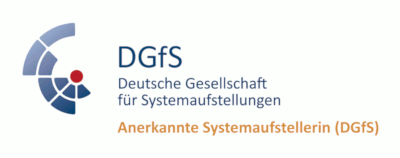 Logo 'Anerkannte Systemaufstellerin' der Deutschen Gesellschaft für Systemaufstellung